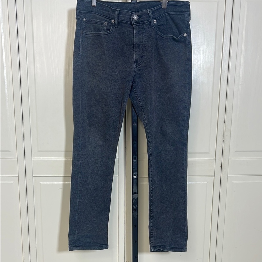 Levi Strauss Men's 511 Slim Fit Dark Grey-Black Jeans Straight Leg Sz 34x30